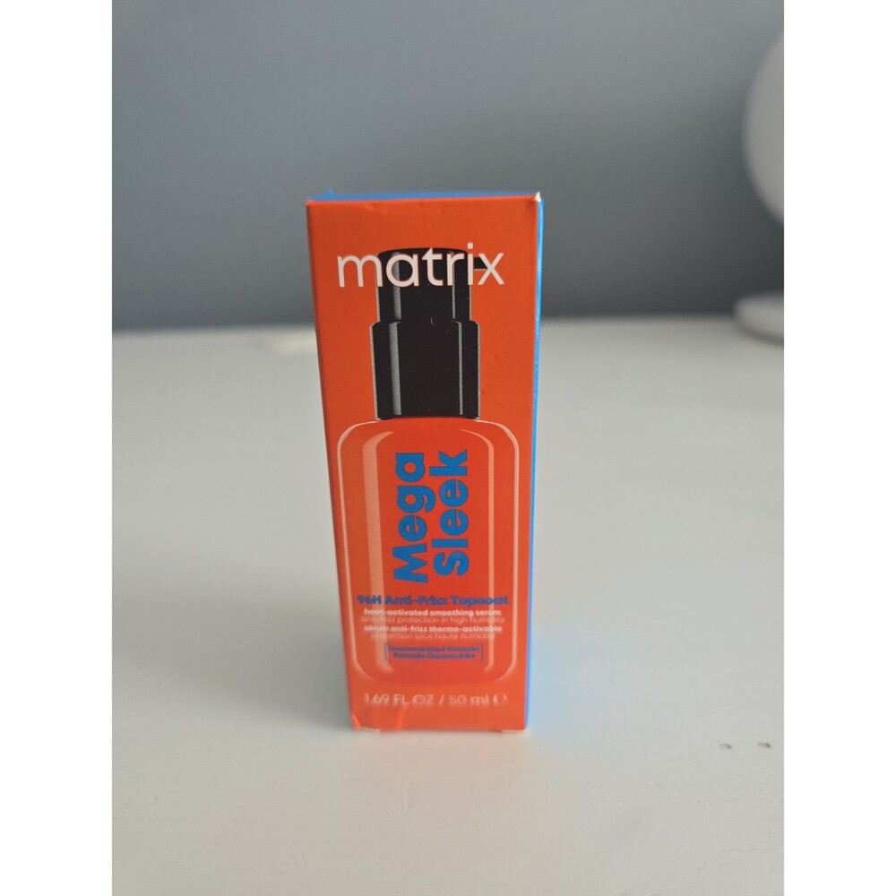 Matrix Mega Sleek 96H Anti-Frizz Topcoat Hair Serum Full Size NEW
